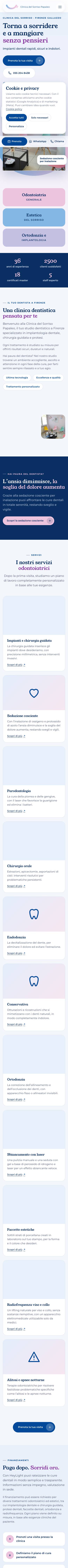 Il nuovo sito su smartphone