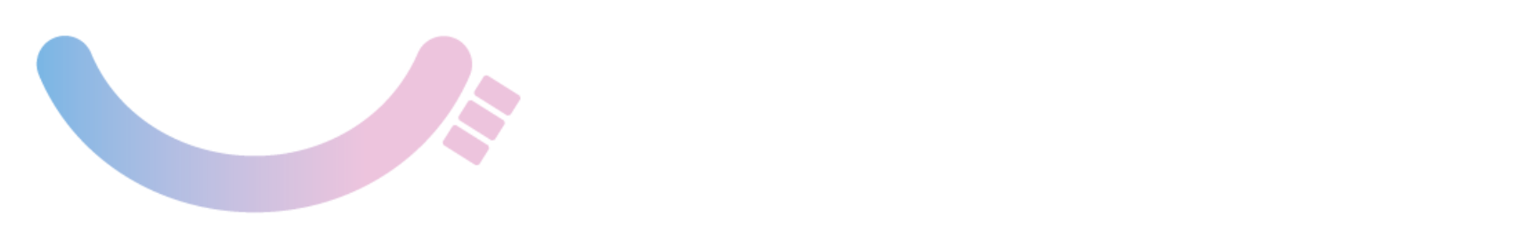 Il logo in bianco su fondo scuro